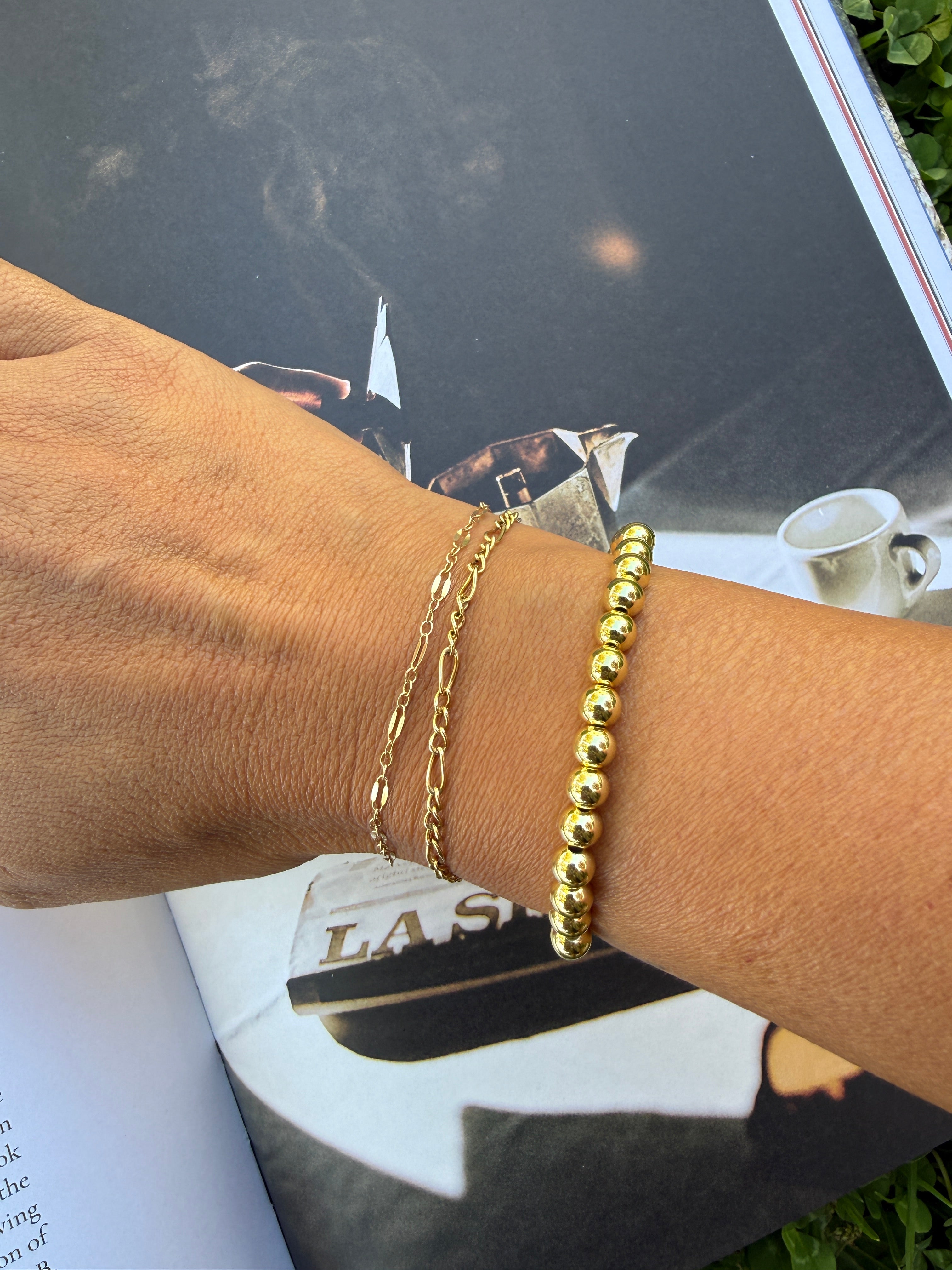 Gold Bead Bracelet