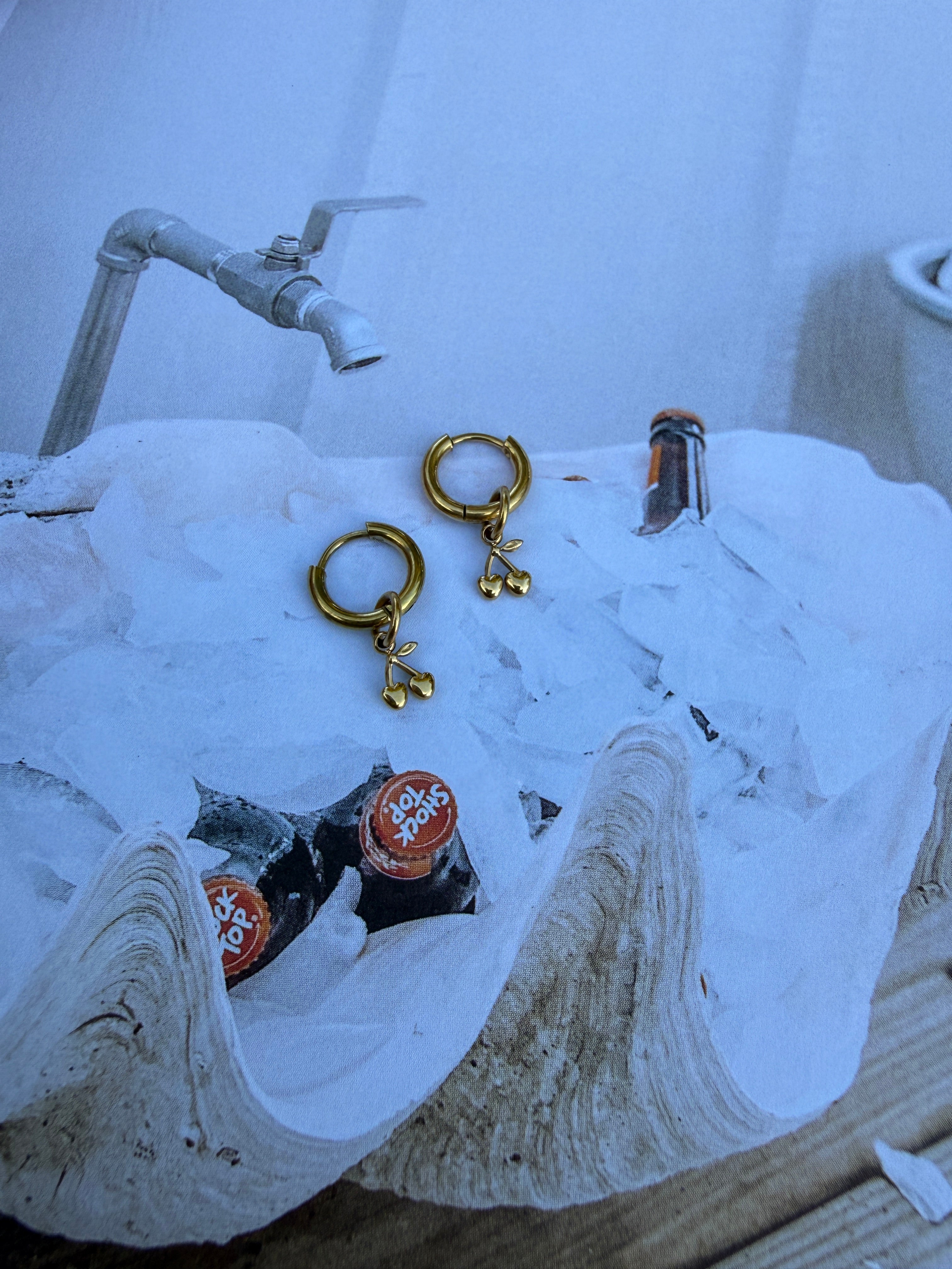 Dainty Cherry Earrings