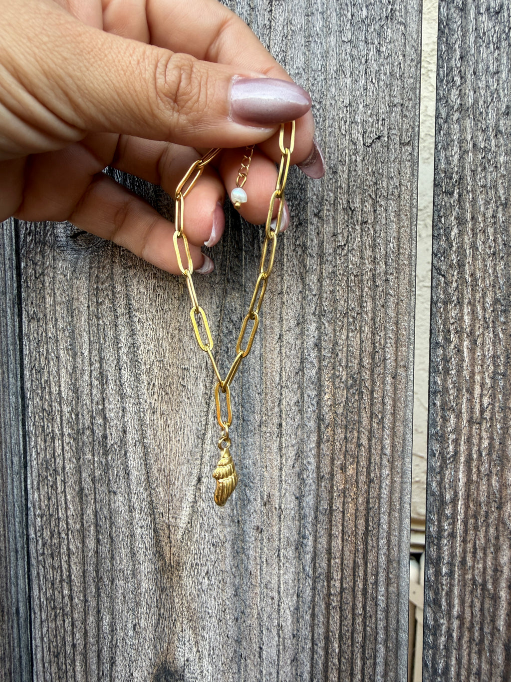 Seashell Charm Bracelet