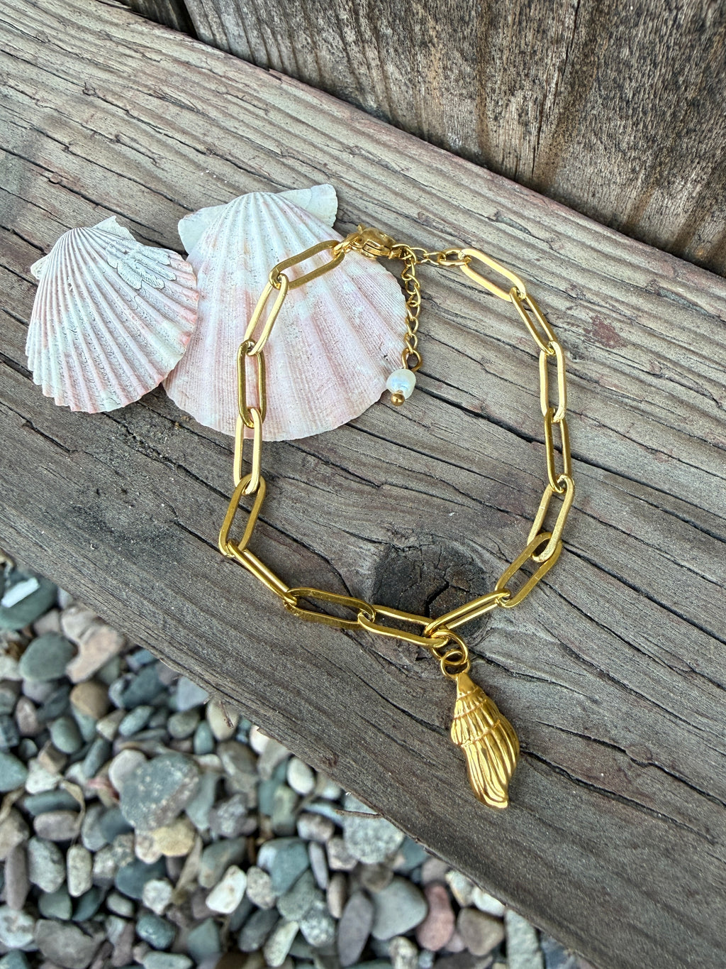 Seashell Charm Bracelet