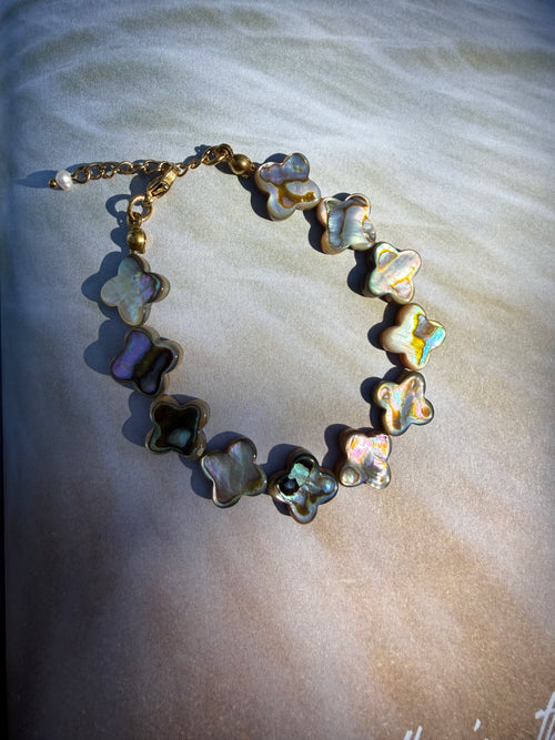 Abalone Clover Bracelet