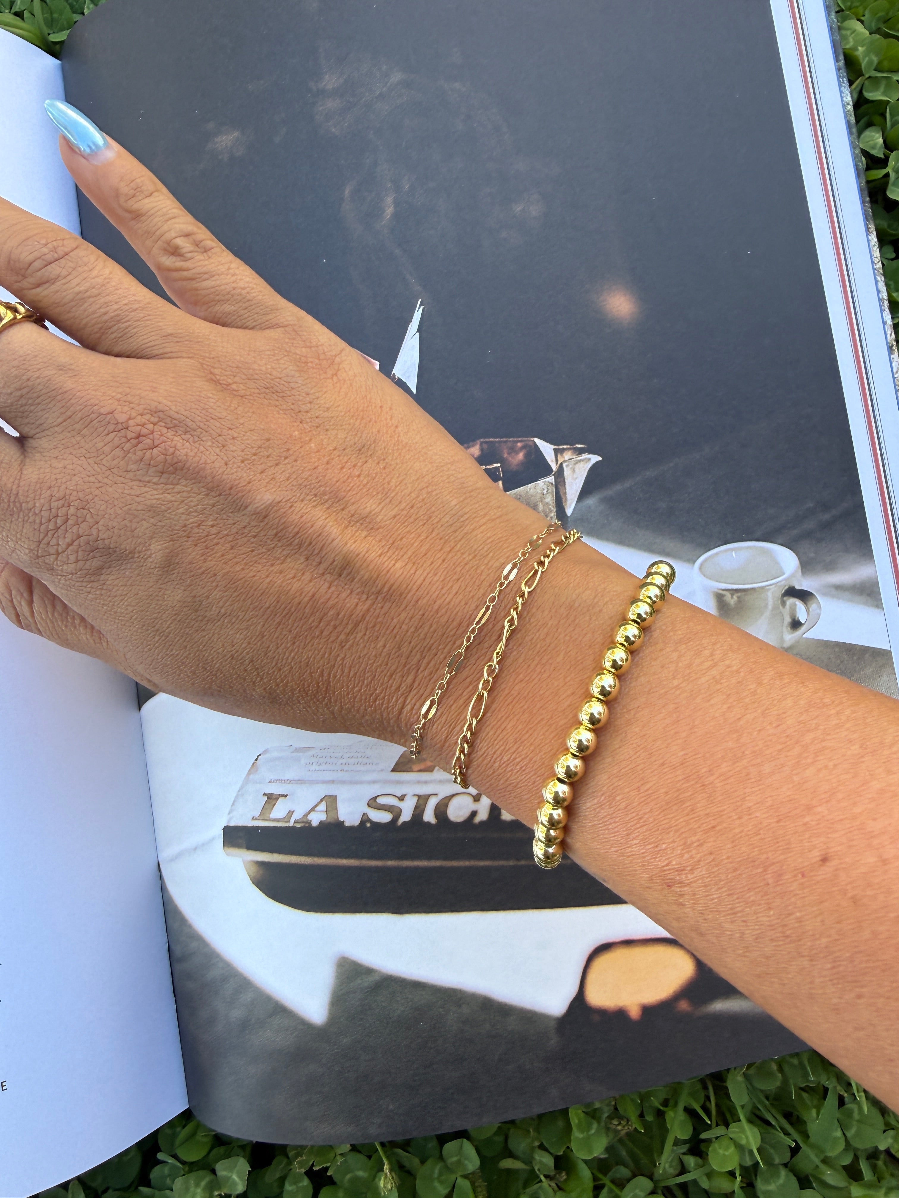Gold Bead Bracelet