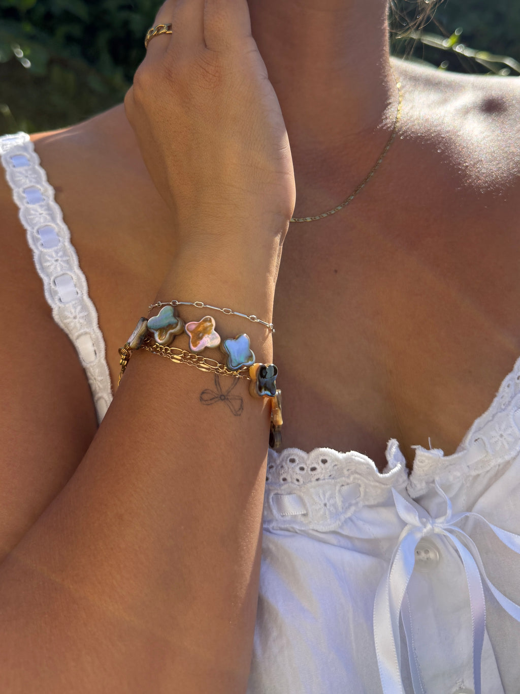 Abalone Clover Bracelet