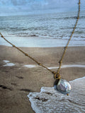 Coin Pearl Pendant Necklace