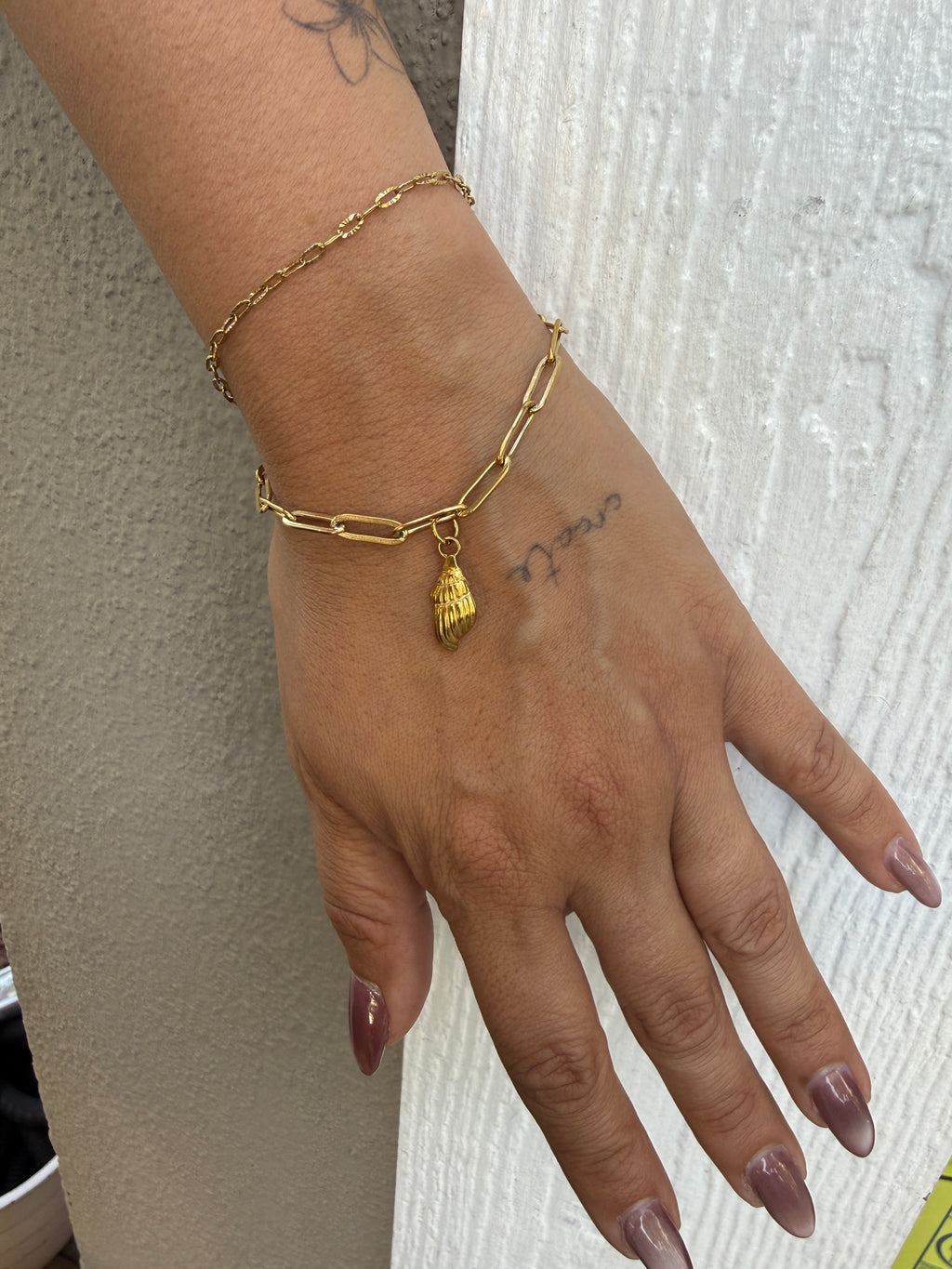 Seashell Charm Bracelet