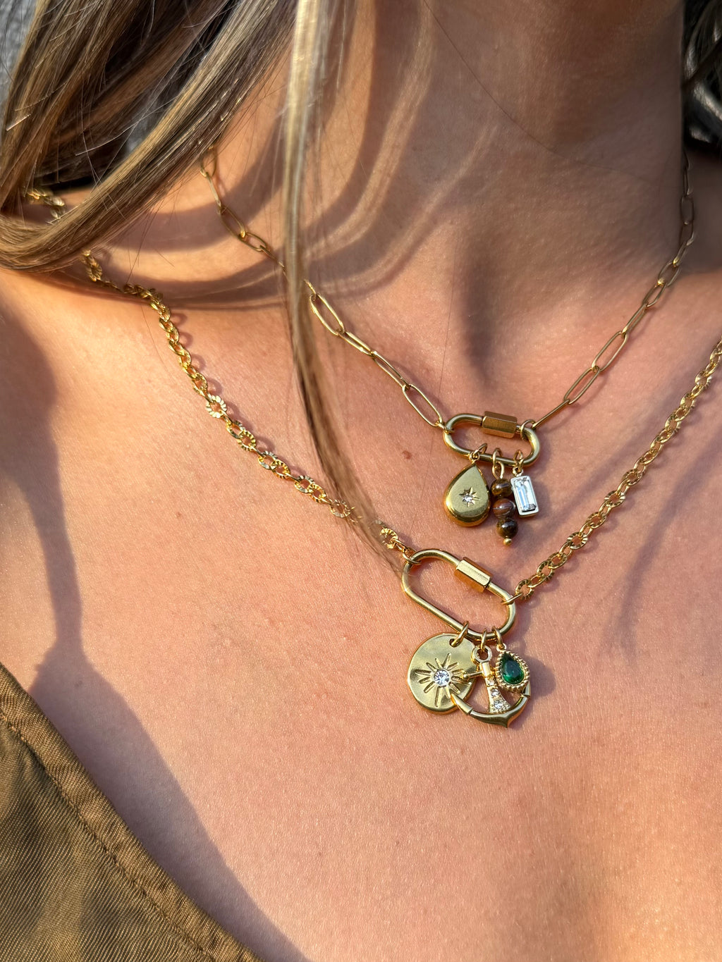 Carabiner Charm Necklace