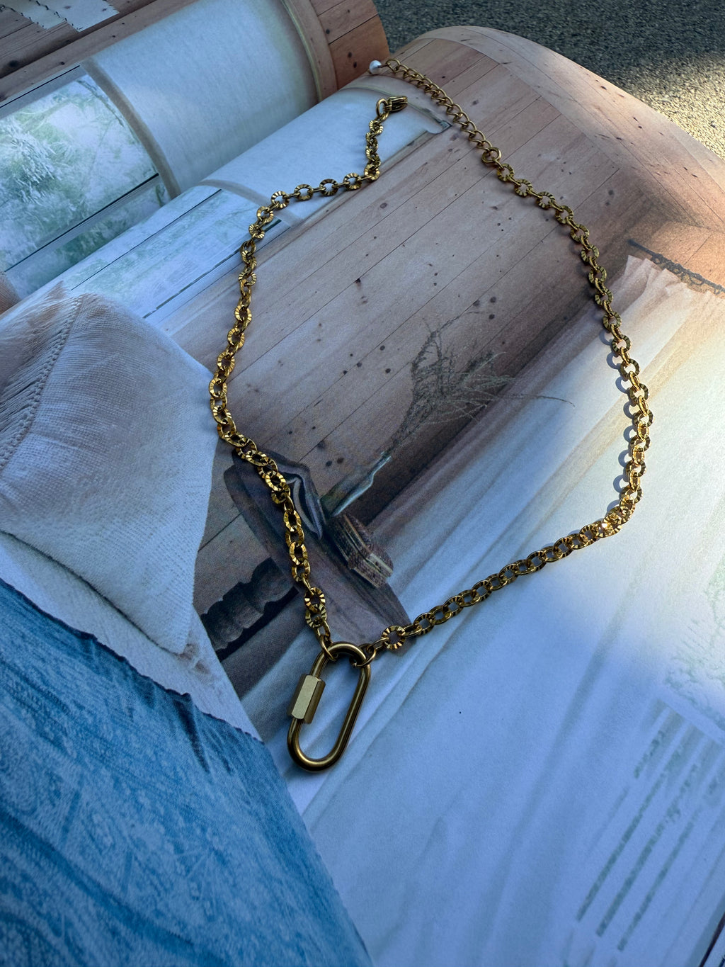 Carabiner Charm Necklace